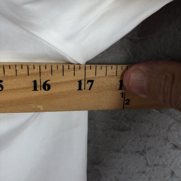 Vineyard Vines Top Womens 0 White Poplin Basketweave Stretch Beach Prep NEW - Picture 5 of 16